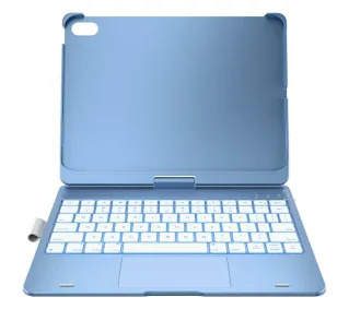 Typecase Flexbook Touch z klawiaturą do iPad 11" (A16) 2025 / iPad 10.9" 2022 Jasno niebieski