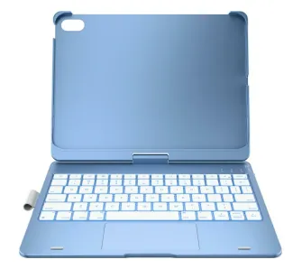Etui na tablet Typecase Flexbook Touch z klawiaturą do iPad 11" (A16) 2025 / iPad 10.9" 2022 Jasno niebieski