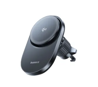 Uchwyt samochodowy Baseus PrimeTrip VC1 Pro z ładowarką indukcyjną Qi2 Czarny