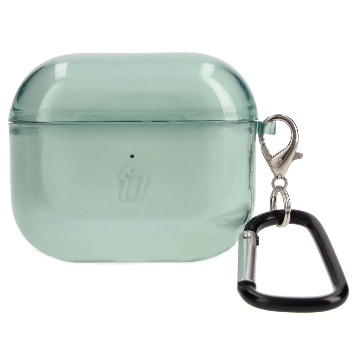 Etui na słuchawki Bizon Case Headphone Clear do AirPods 3 Przeźroczysty-Zielony
