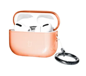 Etui na słuchawki Bizon Case Headphone Clear do AirPods Pro 3 Pomarańczowy