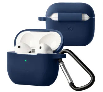 Etui na słuchawki Bizon Case Headphone Silicone do Airpods 4 Granatowy
