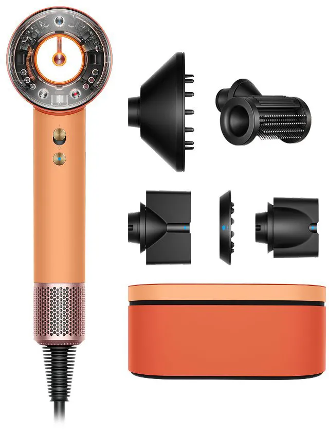 Suszarka do włosów Dyson Supersonic Nural Straight+Wavy 176964-01 Jonizacja Zimny nawiew 1600W 3 prędkości 4 temperatury