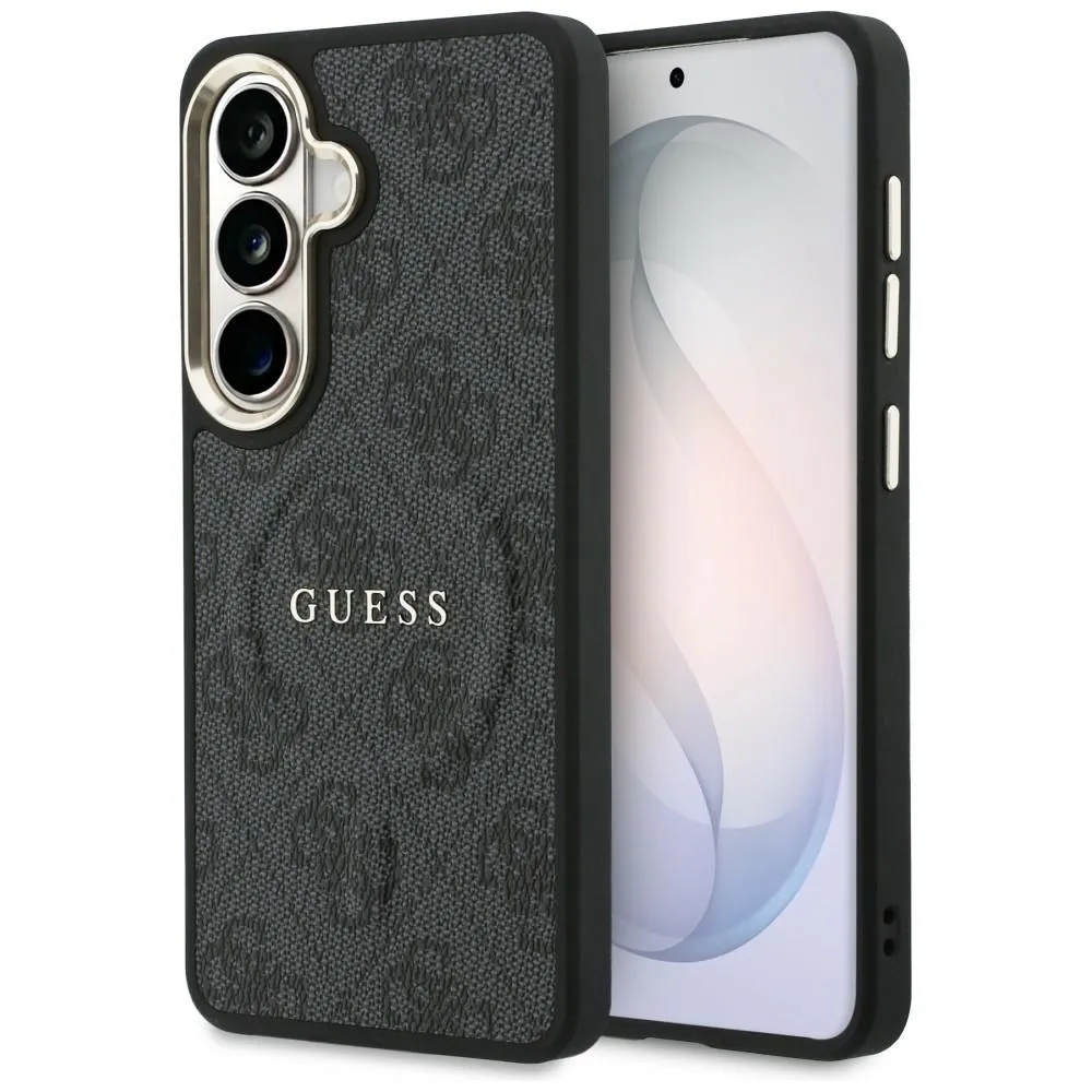 Etui Guess 4G Embossed Ring MagSafe do Galaxy S26+ Czarny
