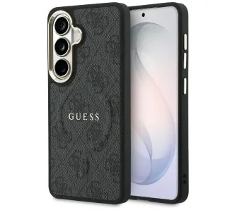 Etui Guess 4G Embossed Ring MagSafe do Galaxy S26+ Czarny