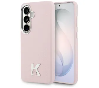 Etui Karl Lagerfeld K Metal Logo MagSafe do Galaxy S26 Różowy