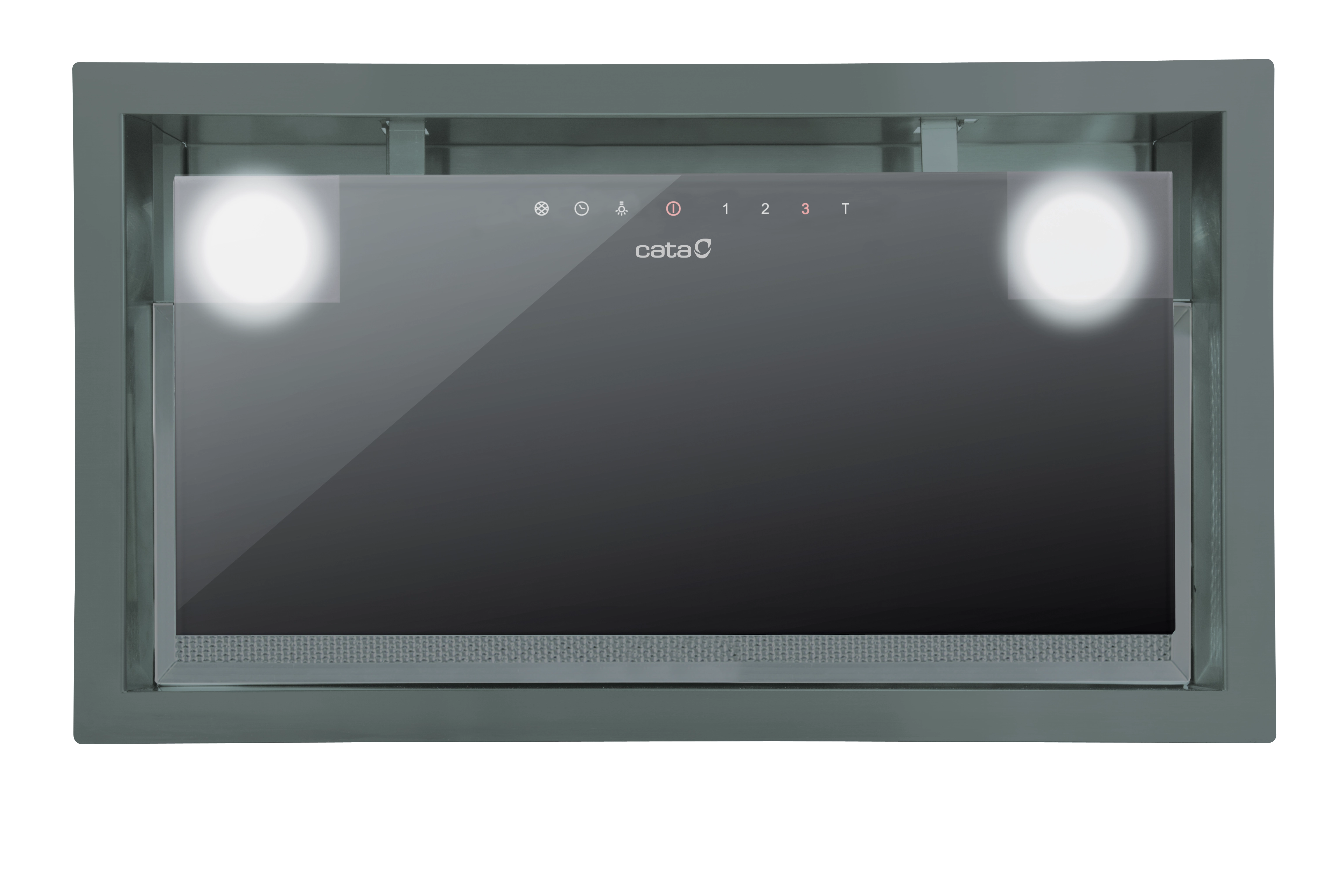 Okap Cata GC DUAL 45 BK Czarne szkło