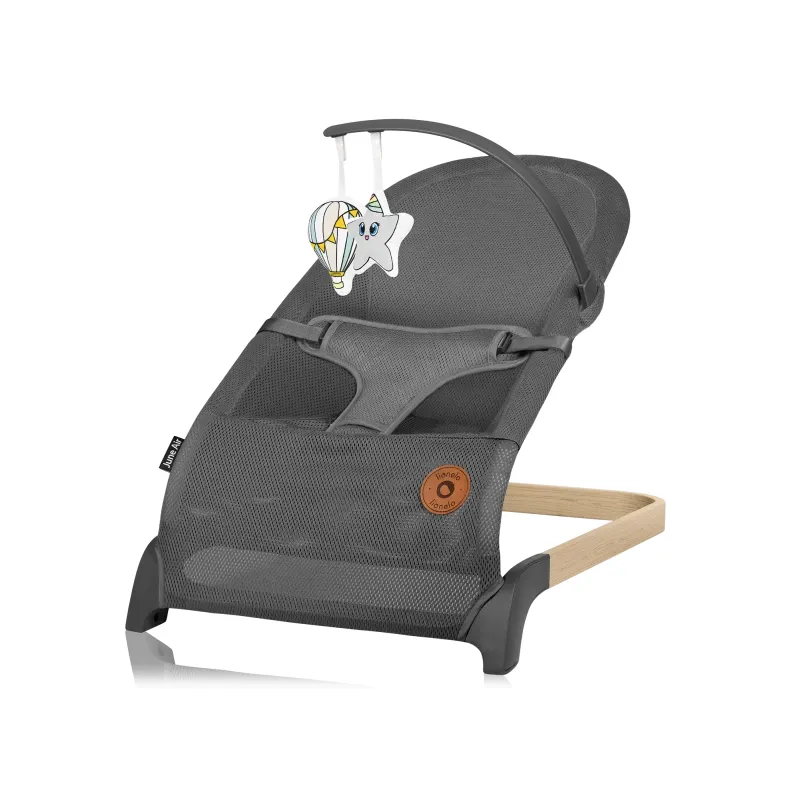 Leżak Lionelo June Air Grey Graphite