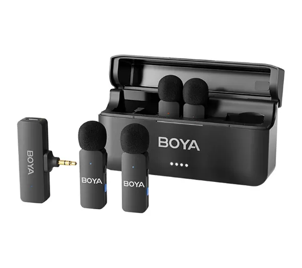 Boya BY-V4 4-kanałowy 3,5 mm Czarny