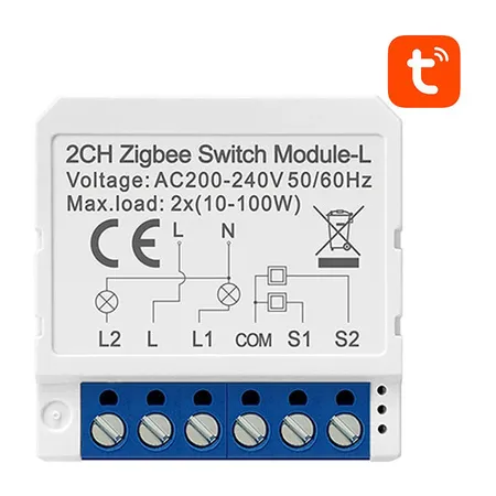 Przełącznik Avatto LZWSM16-W2 ZigBee Bez Neutralnego TUYA