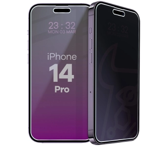 Szkło hybrydowe Bizon prywatyzujące Glass Mule Shadow do iPhone 14 Pro
