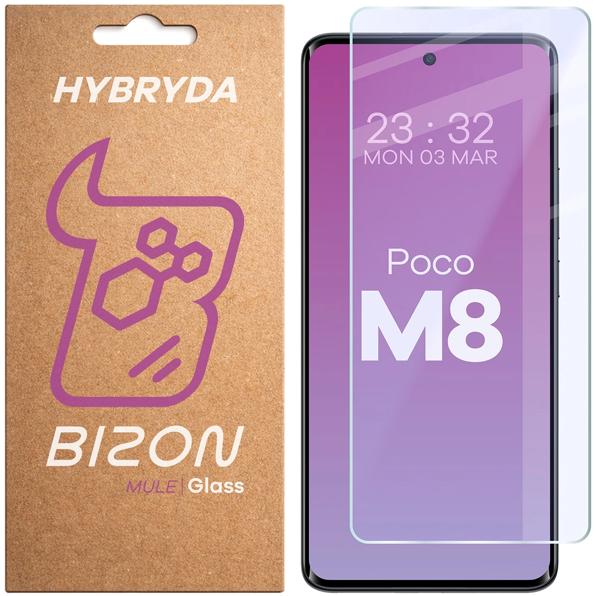 Szkło hybrydowe Bizon elastyczne Glass Mule do Xiaomi POCO M8 5G