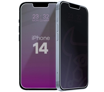 Szkło hybrydowe Bizon prywatyzujące Glass Mule Shadow do iPhone 14