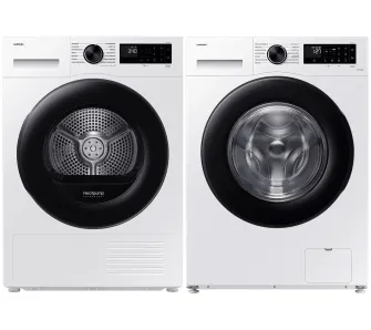 Zestaw Samsung pralka WW90CGC04DAEEO 9kg 1400obr/min + suszarka DV9MDG52A0AE 60cm 9kg