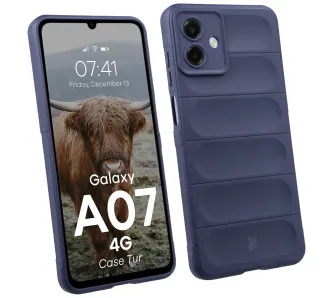 Etui Bizon Tur do Galaxy A07 4G Granatowy