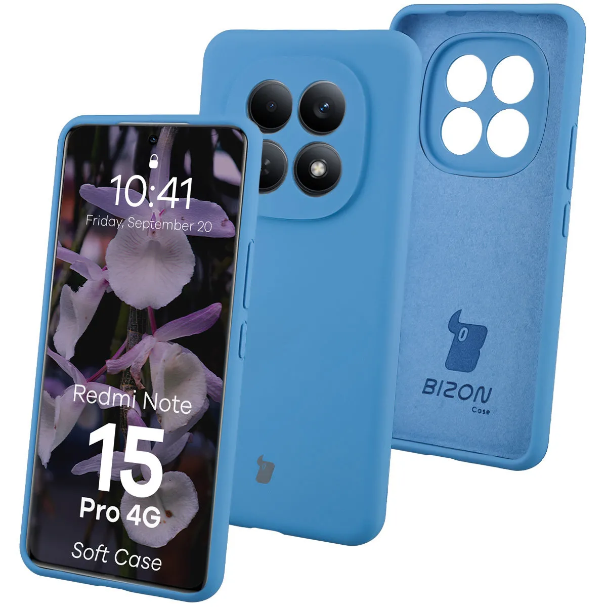 Etui Bizon Soft do Xiaomi Redmi Note 15 Pro 4G Niebieski