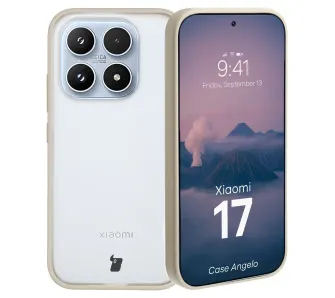 Etui Bizon Angelo do Xiaomi 17 Beżowy