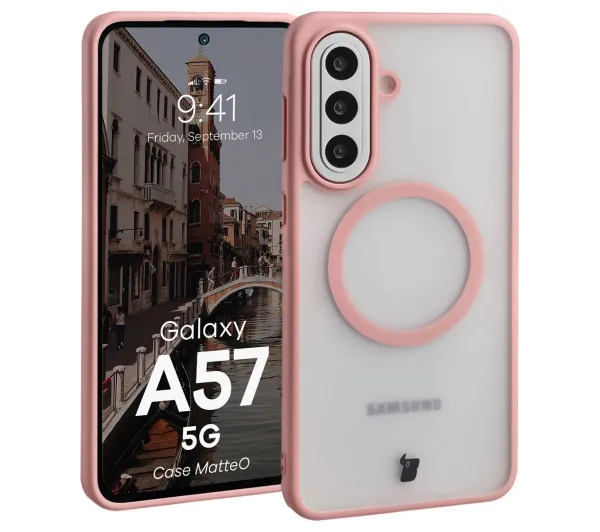 Bizon MatteO do Galaxy A57 5G Jasnoróżowy