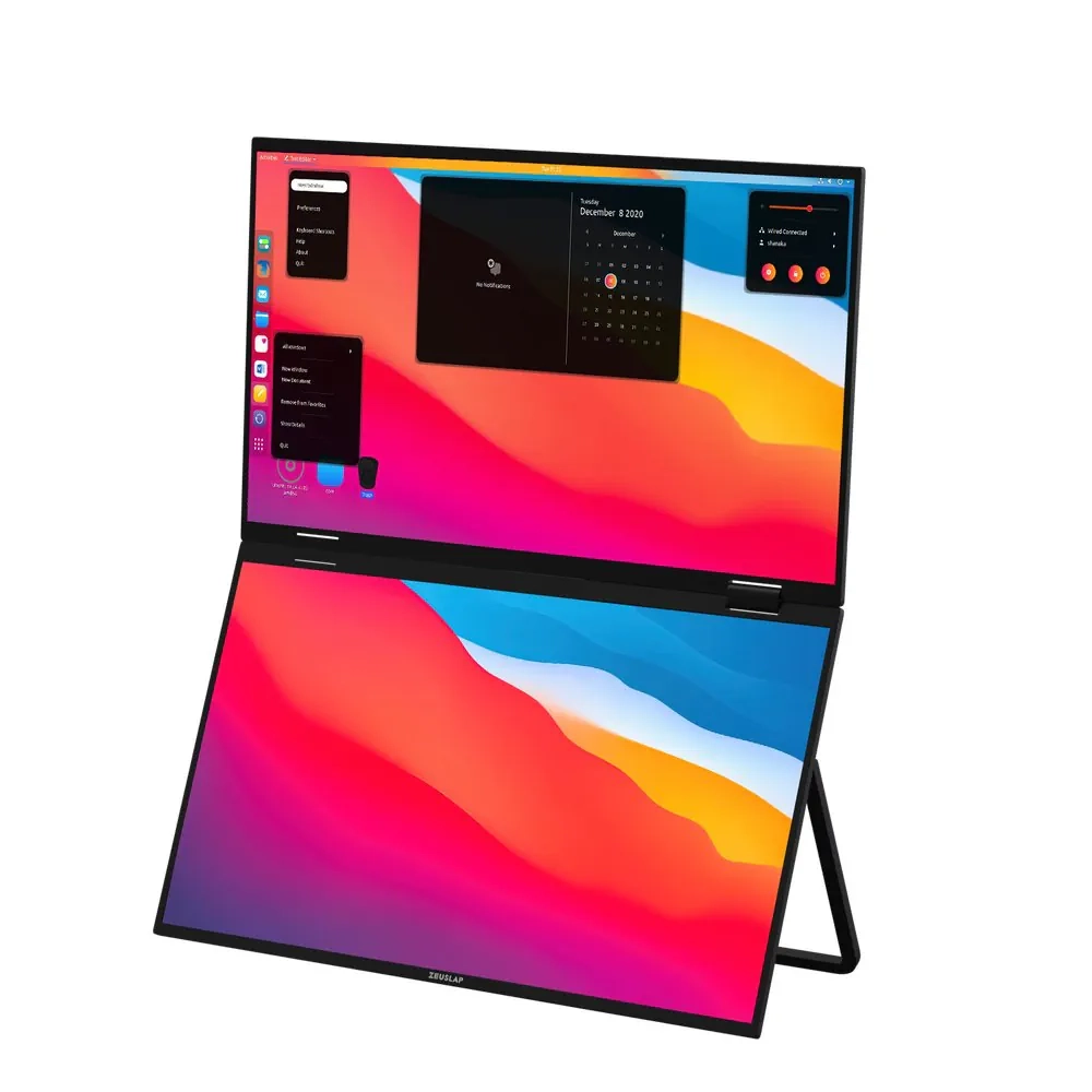 Monitor Zeuslap Z15W 2x 15,6" Full HD IPS 60Hz 25ms Przenośny