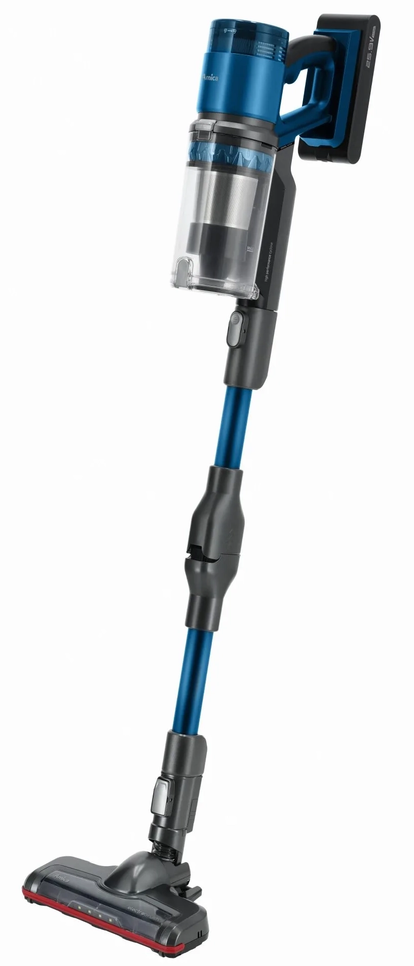 Odkurzacz pionowy Amica VMB Zonda PET 60min Wymienny akumulator Mini elektroszczotka
