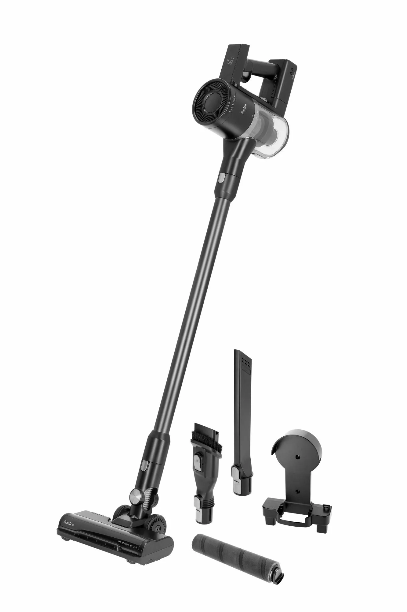 Odkurzacz pionowy Amica VGB 8010 35min Wymienny akumulator Mini elektroszczotka