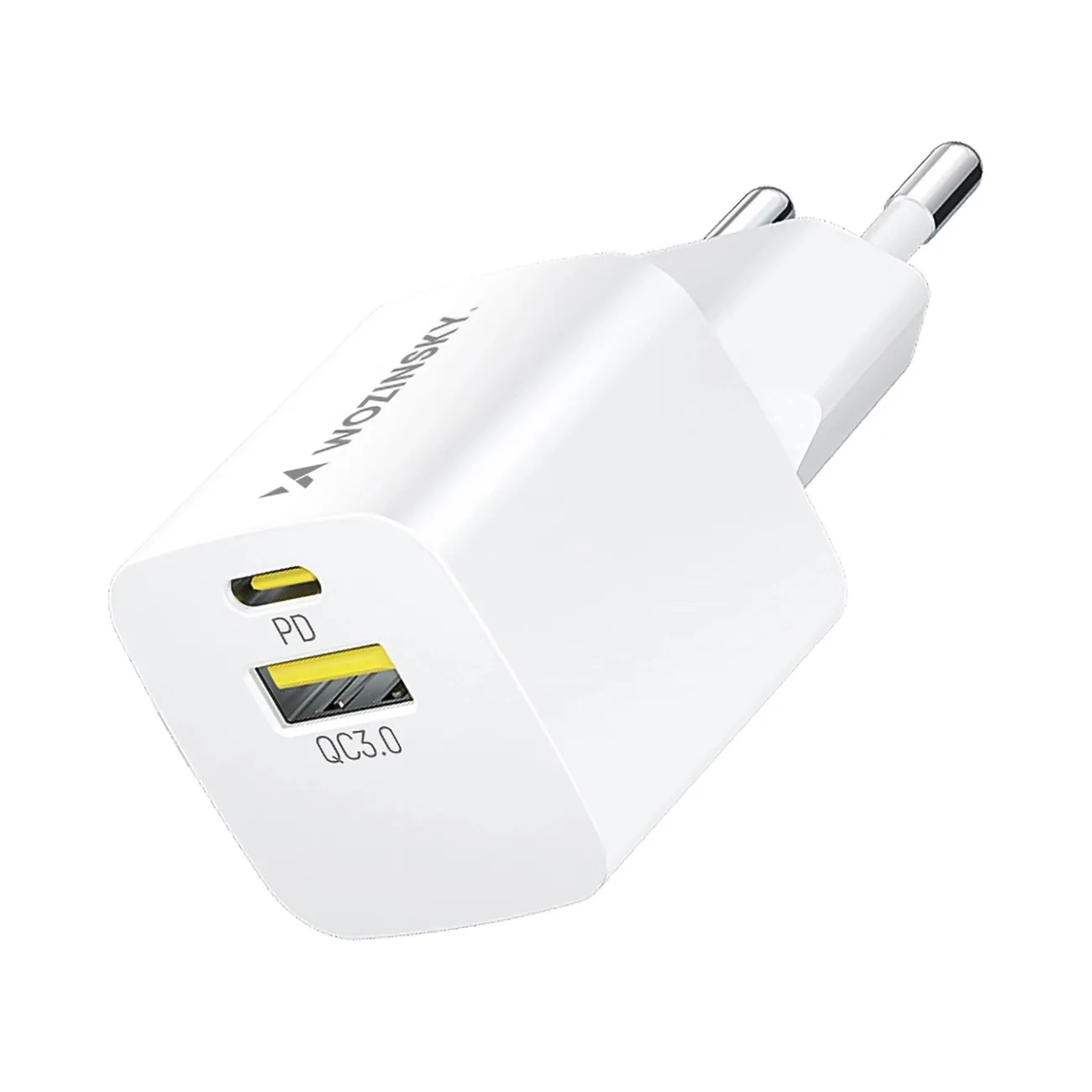 Ładowarka sieciowa Wozinsky WWCEAC GaN USB-A USB-C 33W Biały