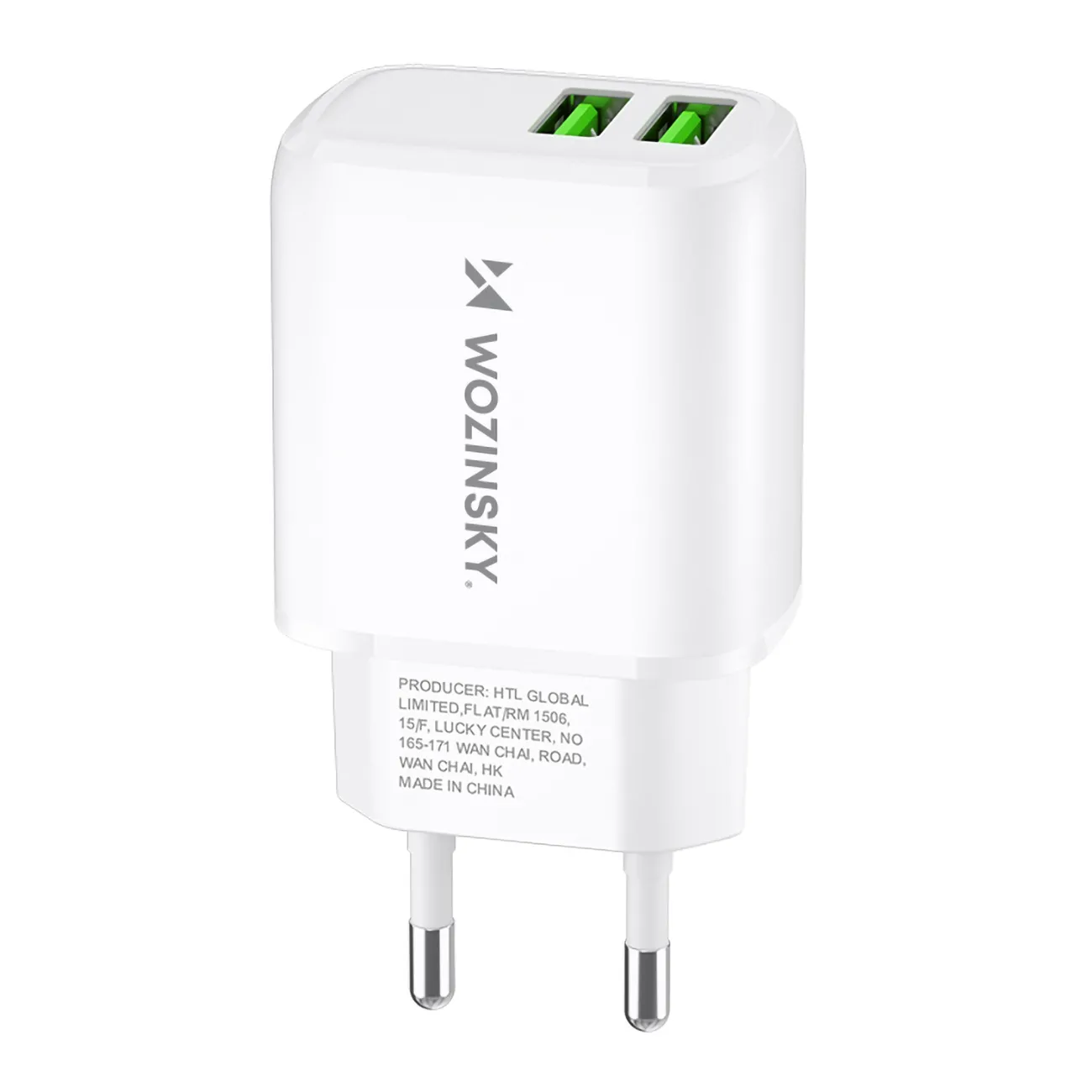 Ładowarka sieciowa Wozinsky CUWCW 2x USB-A Biały