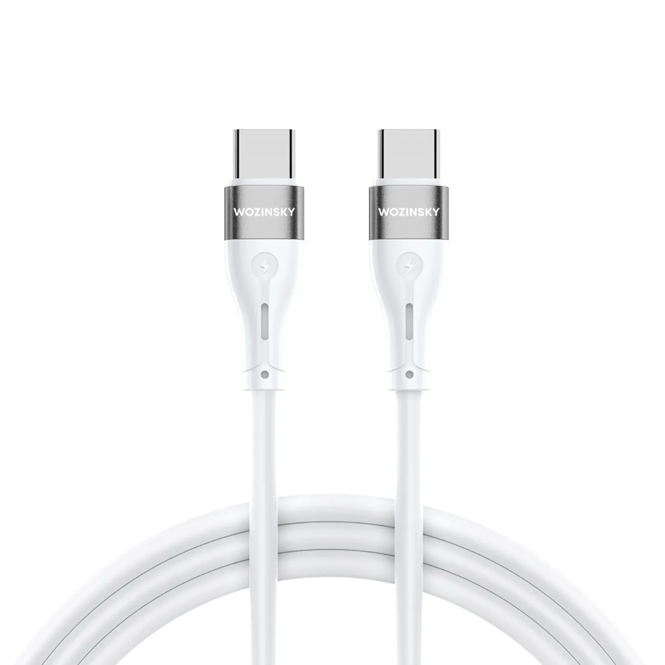 Kabel Wozinsky WSTCC2 PD 65W USB-C do USB-C 2m Biały