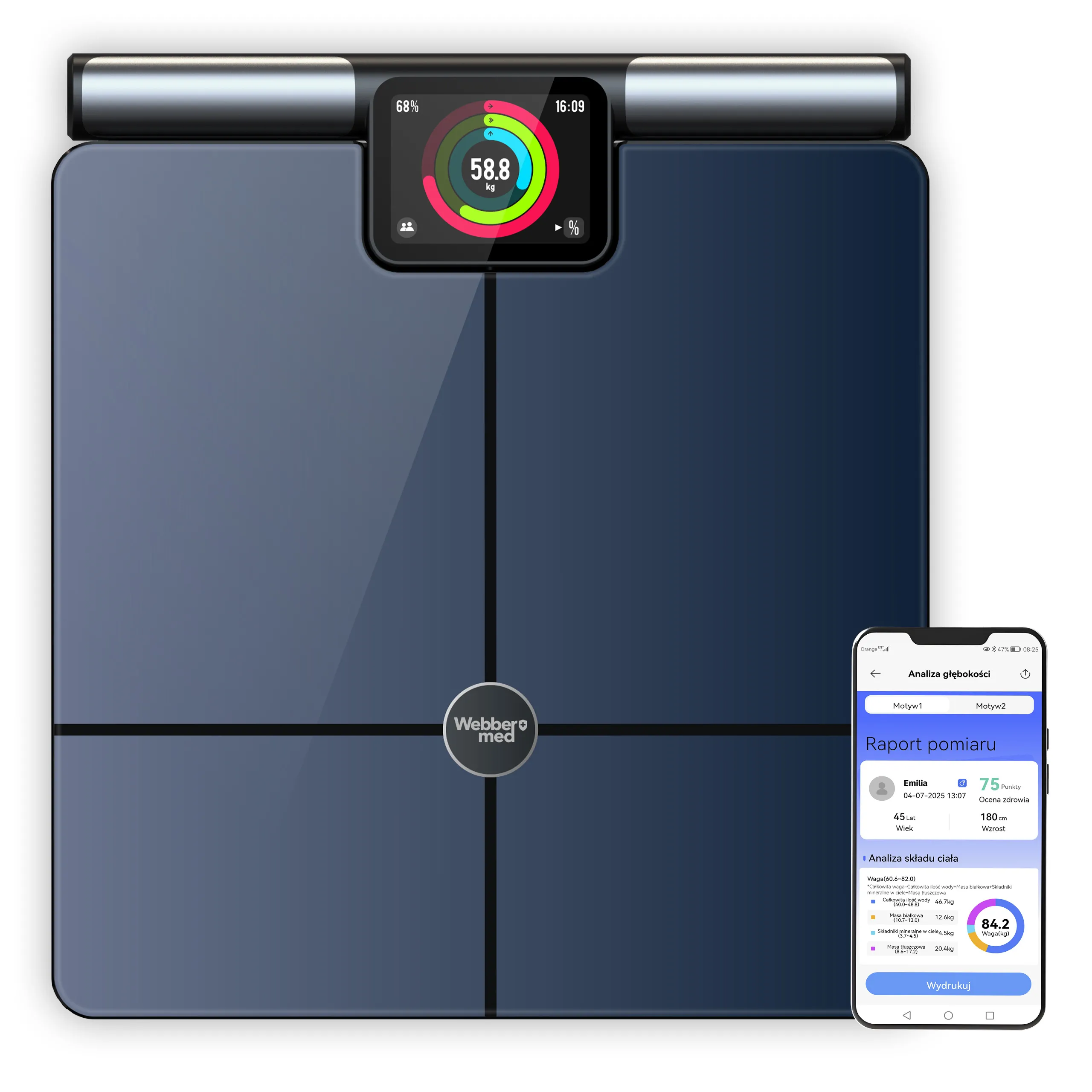 Waga Webber Siena PS636 180kg Granatowy