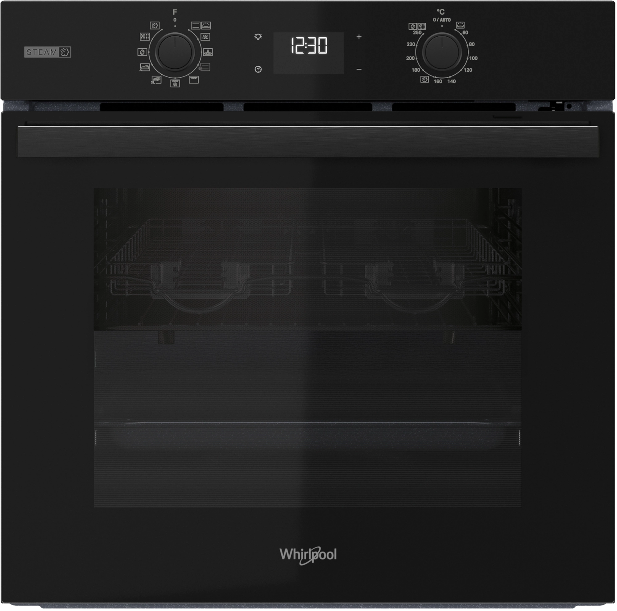 Piekarnik elektryczny parowy Whirlpool OMSR58RU1SZB EasyGrill Steam+ Termoobieg Czarny