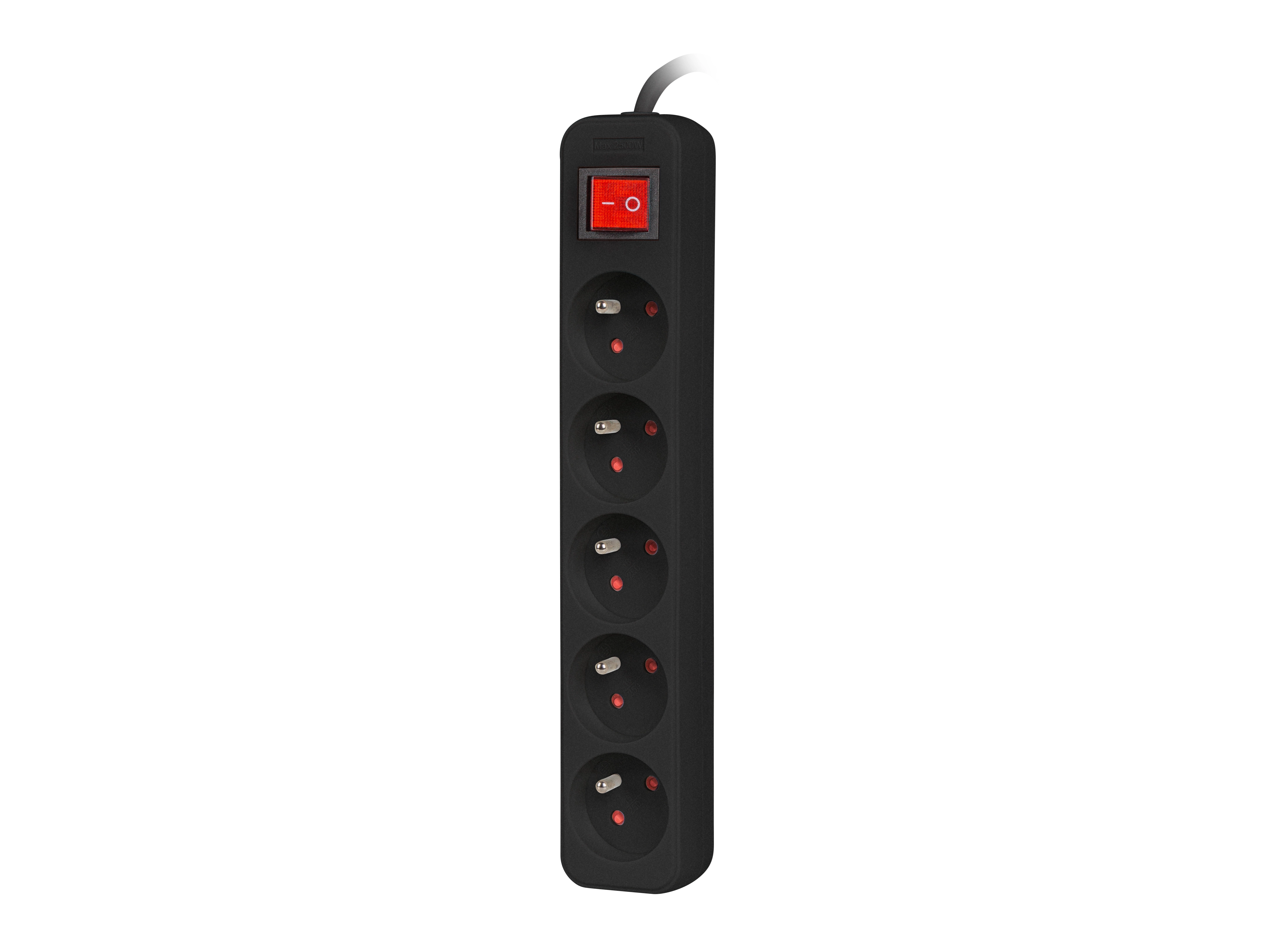 Listwa Lanberg PS1-05E-0150-BK 5 gniazd 1,5m Czarny