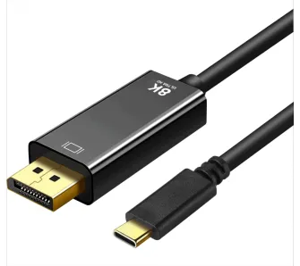 Kabel DisplayPort ART OEM-C5-2 USB-C - DisplayPort 1.4 8K 60Hx 1,8m Czarny