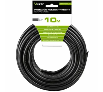 Kabel koncentryczny Vayox PCC102GEL-10 10m Czarny