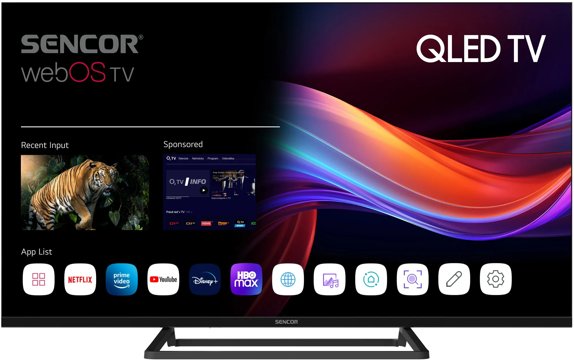 Telewizor Sencor SLE 40QF860B 40" QLED Full HD webOS Smart TV DVB-T2