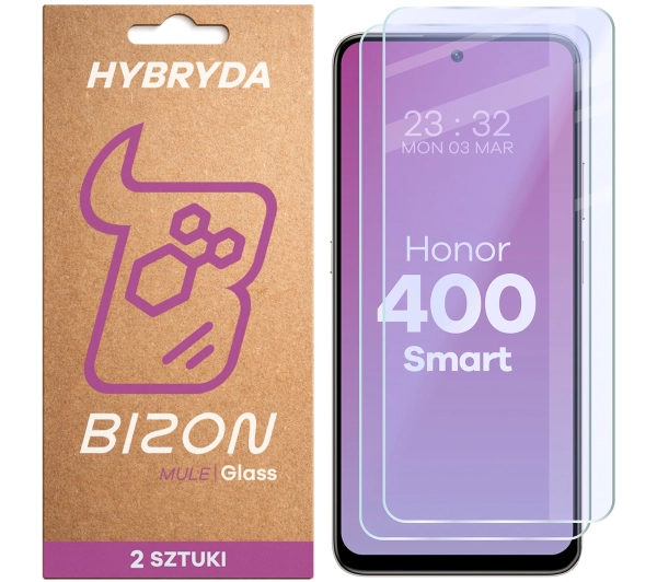 Bizon elastyczne Glass Mule Duo do Honor 400 Smart 2 sztuki