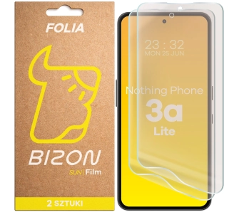 Folia ochronna Bizon matowa Film Sun Duo do Nothing Phone 3a Lite 2 sztuki