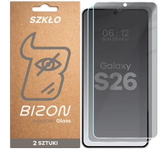 Szkło hartowane Bizon prywatyzujące Glass Clear Shadow Duo do Galaxy S26 2 sztuki