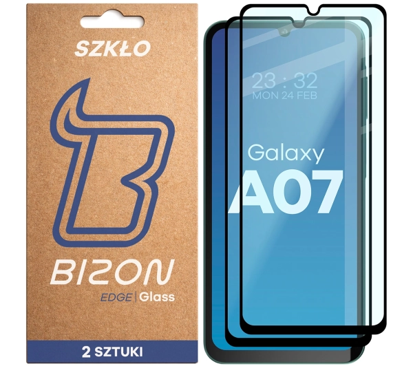 Bizon z ramką Glass Edge Duo do Galaxy A07 4G / 5G 2 sztuki