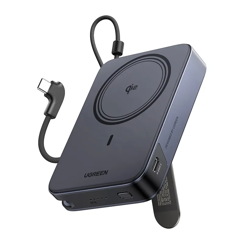 Powerbank UGREEN PB568 10000mAh 30W Magnetyczny Szary