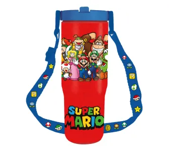 Kubek Pyramid Termiczny z Paskiem 0,89L Super Mario Characters