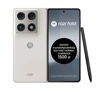 Smartfon Motorola razr fold 16/512GB 8,1" 120Hz 50Mpix Biały