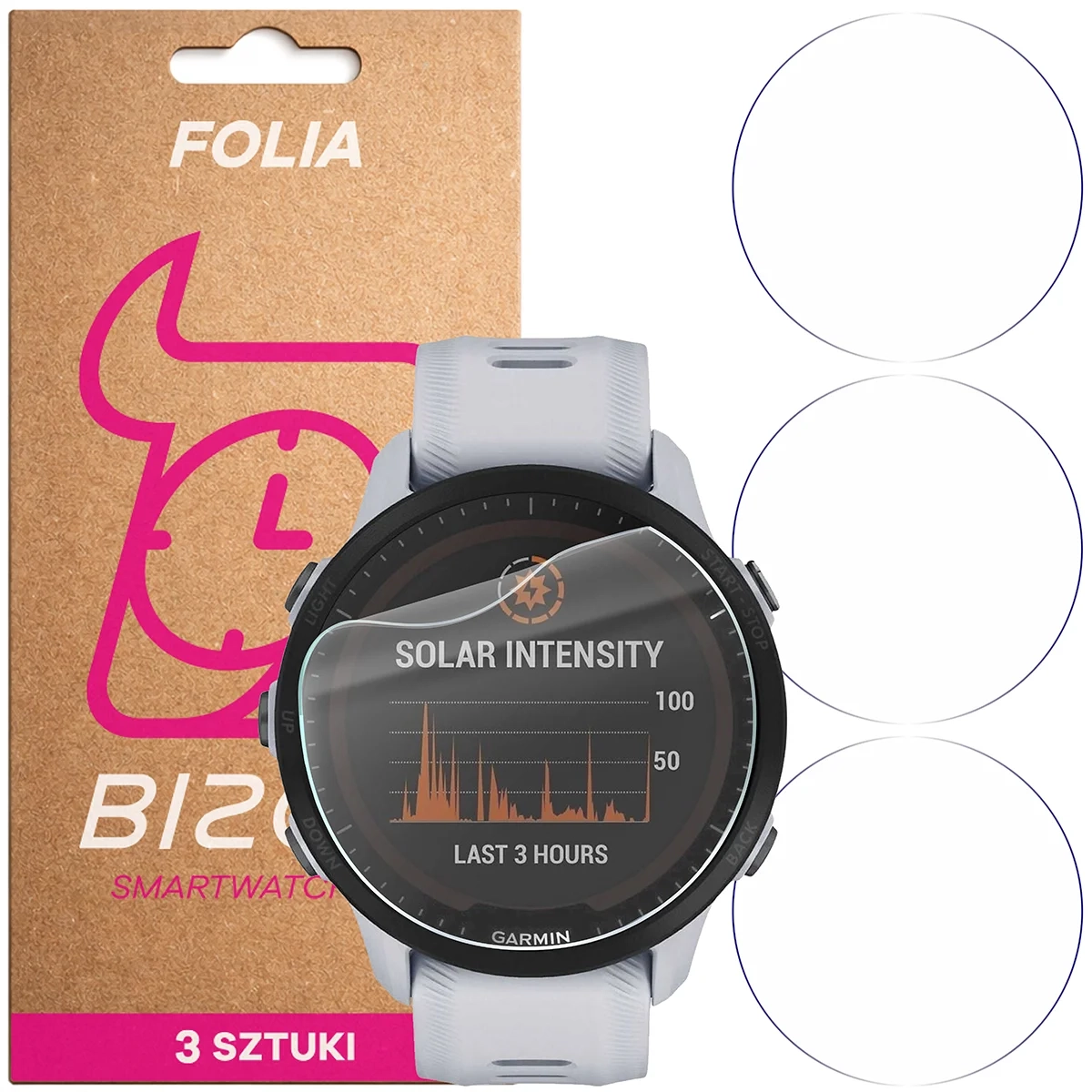 Folia hydrożelowa Bizon Watch Film HydroFlex do Garmin Forerunner 955