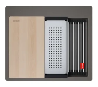 Zlewozmywak Franke Kanon KNG PRO 610-53 Granitowy Łupkowy szary