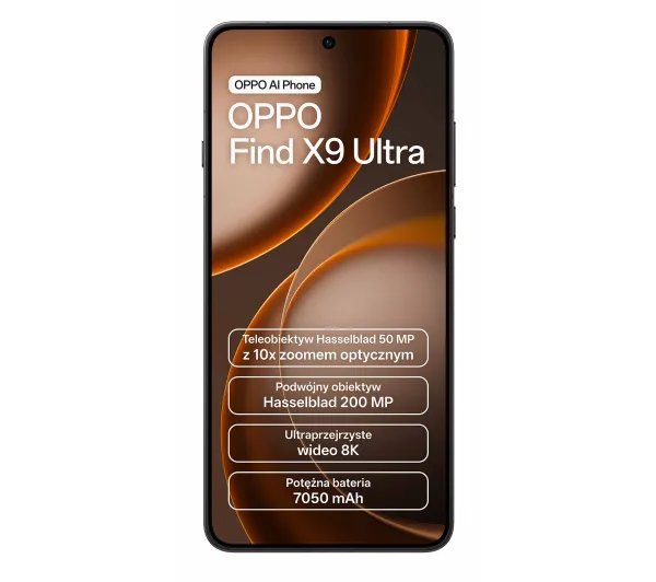 OPPO Find X9 Ultra 12/512GB 6,82" 144Hz 200Mpix Czarny