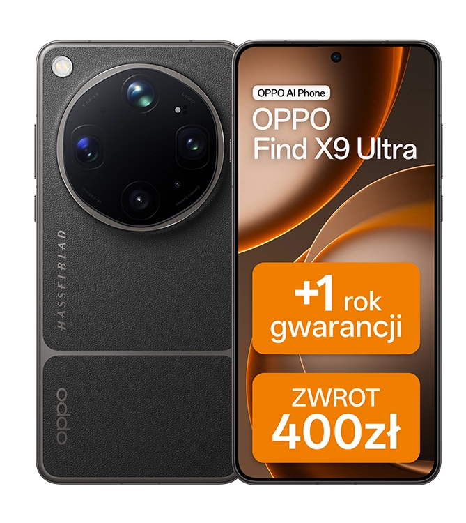 Smartfon OPPO Find X9 Ultra 12/512GB 6,82" 144Hz 200Mpix Czarny
