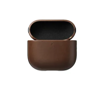 Etui na słuchawki Nomad Modern Leather AirPods 4 Ciemnobrązowy