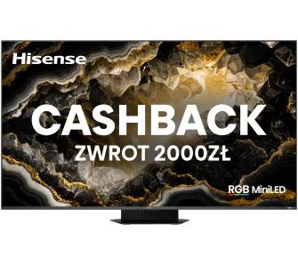 Telewizor Hisense 75UR9S 75" MiniLED RGB 4K 180Hz Smart TV Funkcje AI Dolby Vision Dolby Atmos DTS X HDMI 2.1 DVB-T2