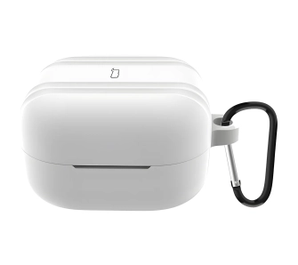 Etui na słuchawki Bizon Case Headphone Silicone do Galaxy Buds 4/4 Pro Biały