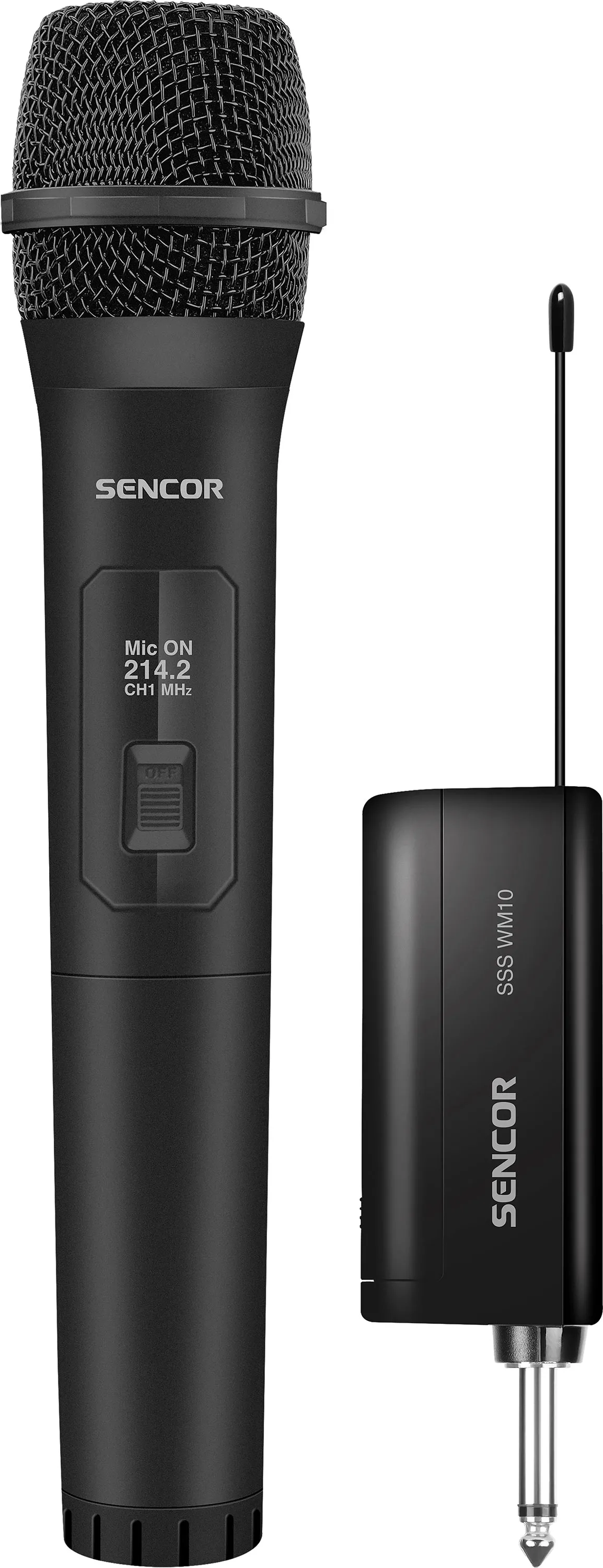 Mikrofon Sencor SSS WM10 Bezprzewodowy Dynamiczny Czarny
