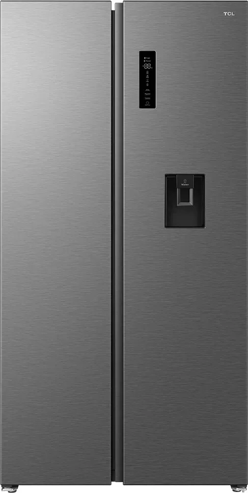 Lodówka TCL RC605SXD0 Pełny No Frost 185cm Dystrybutor wody Szuflada z kontrolą wilgotności Inox